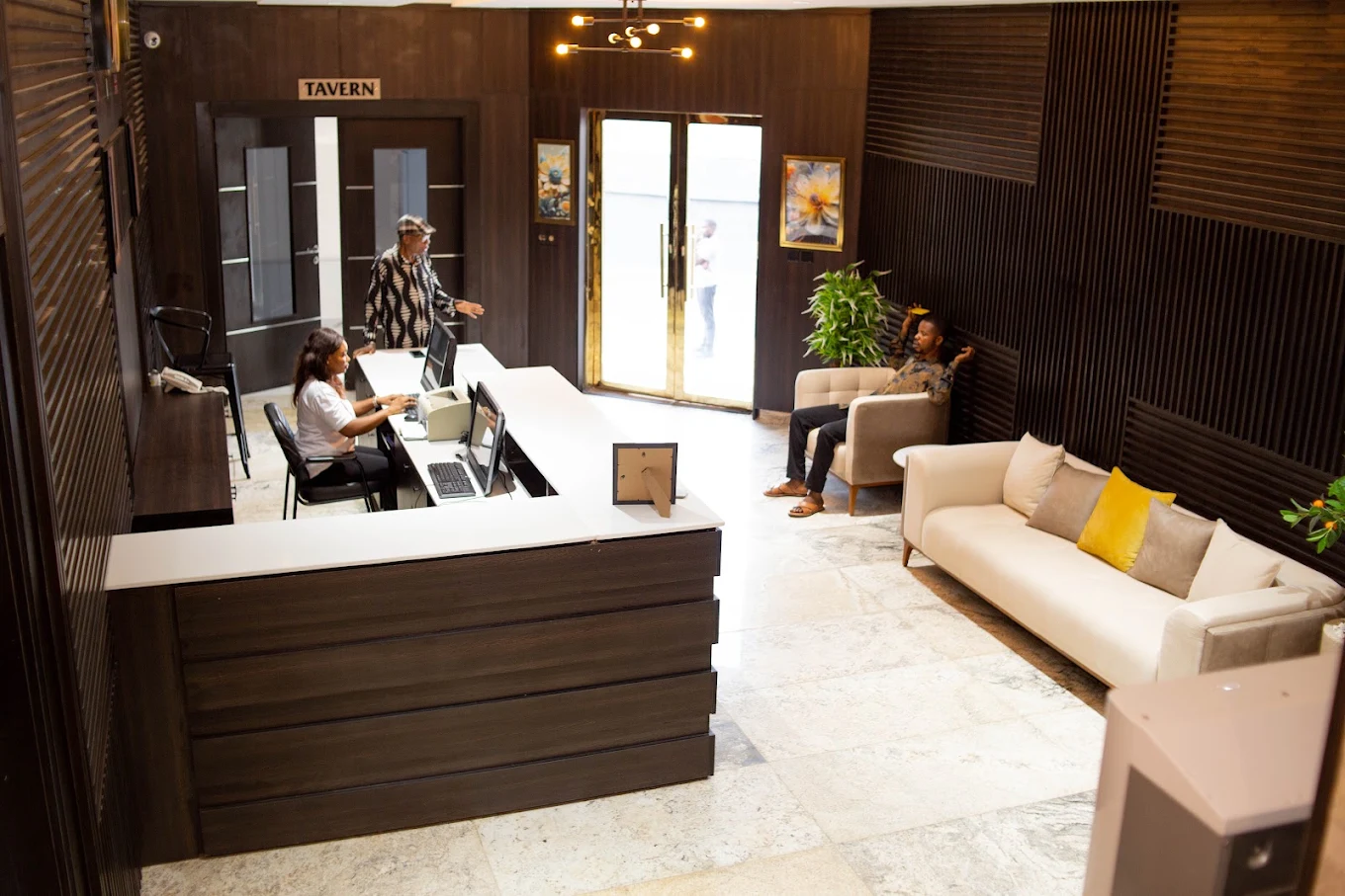 Reception area at Wembley Arena Enugu